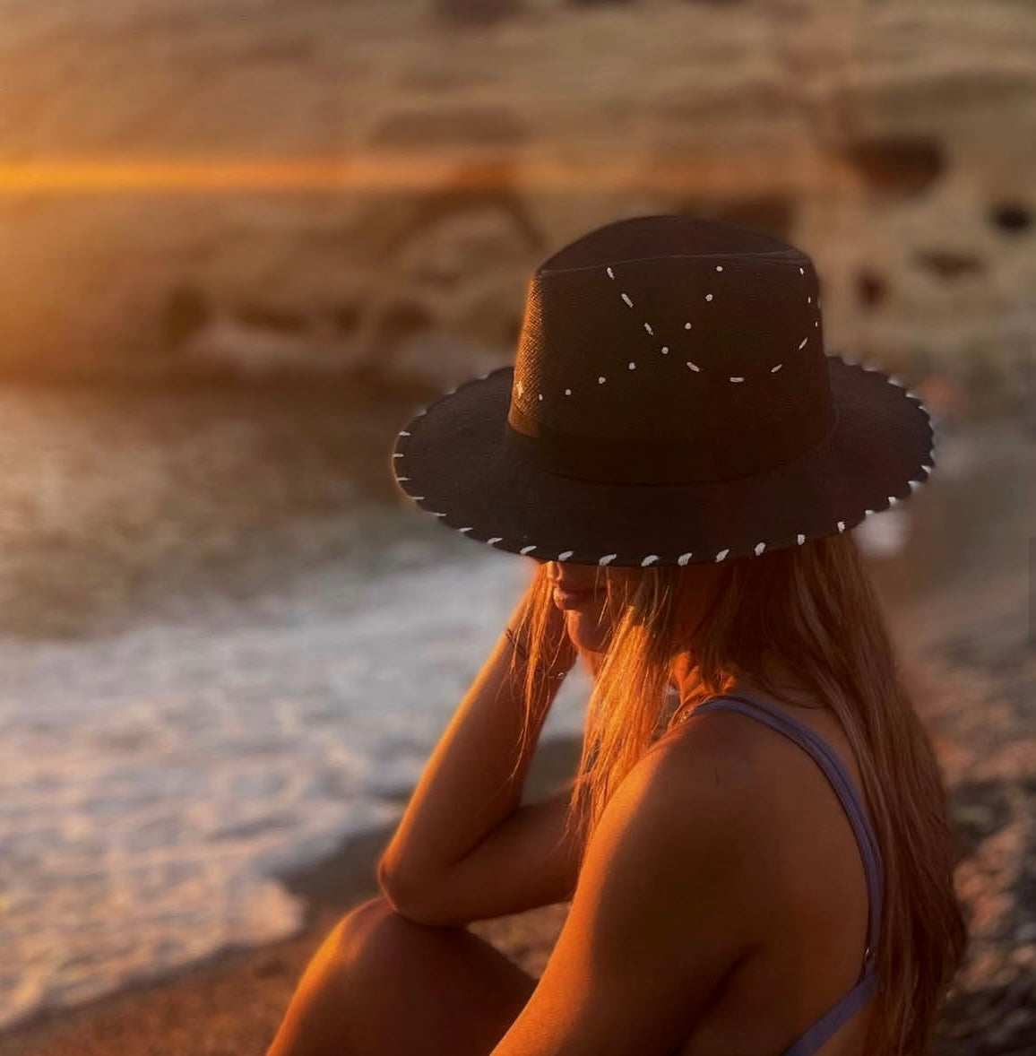 Black Panama hat - Sicily