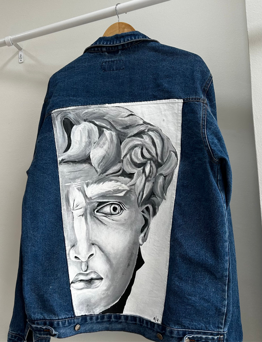 Handpainted unisex jacket - “DAVID”