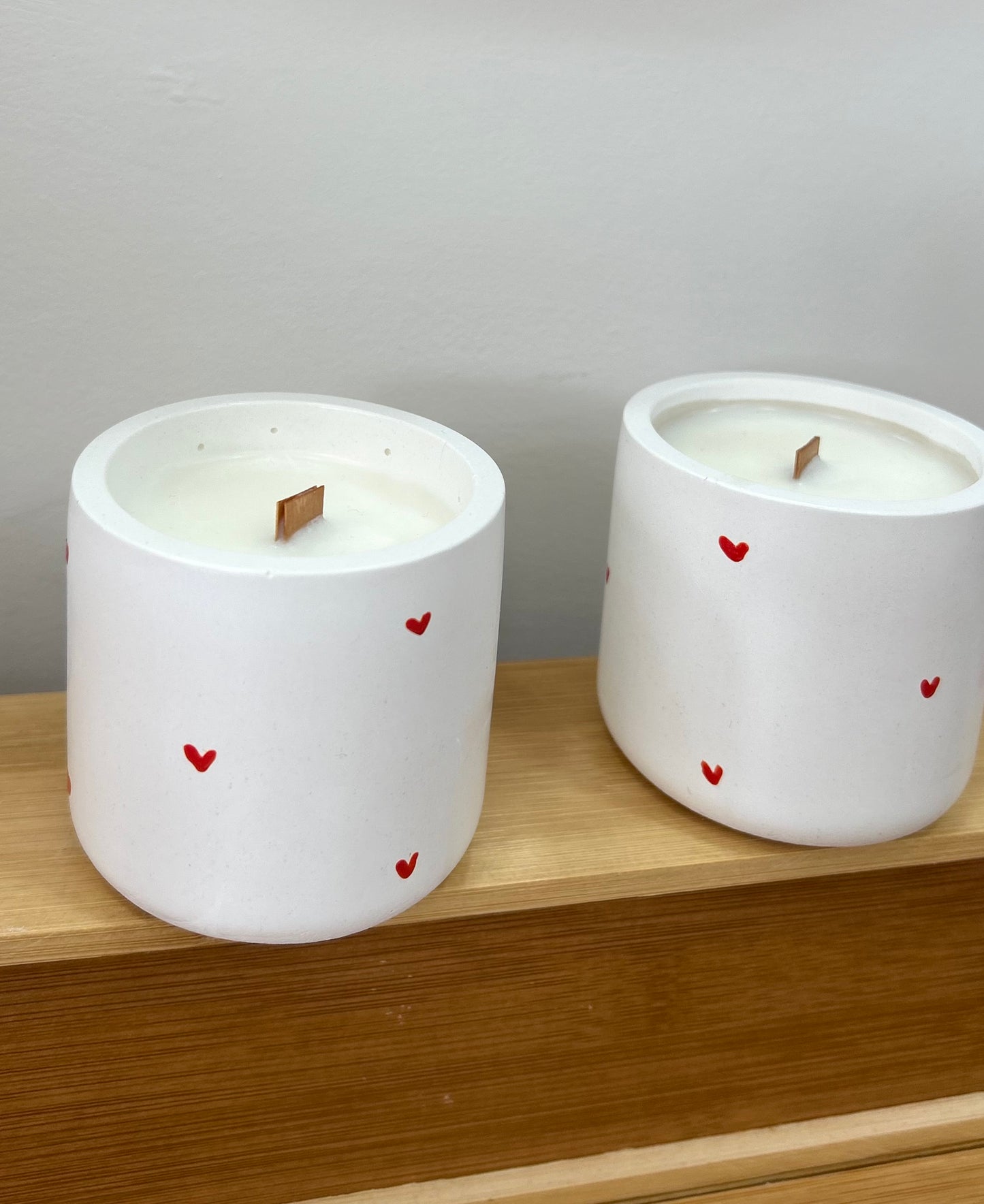Soy candle - hearts