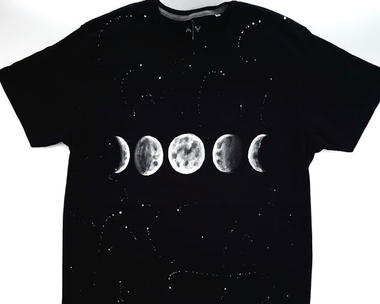 BLACK UNISEX T-SHIRT - MOON