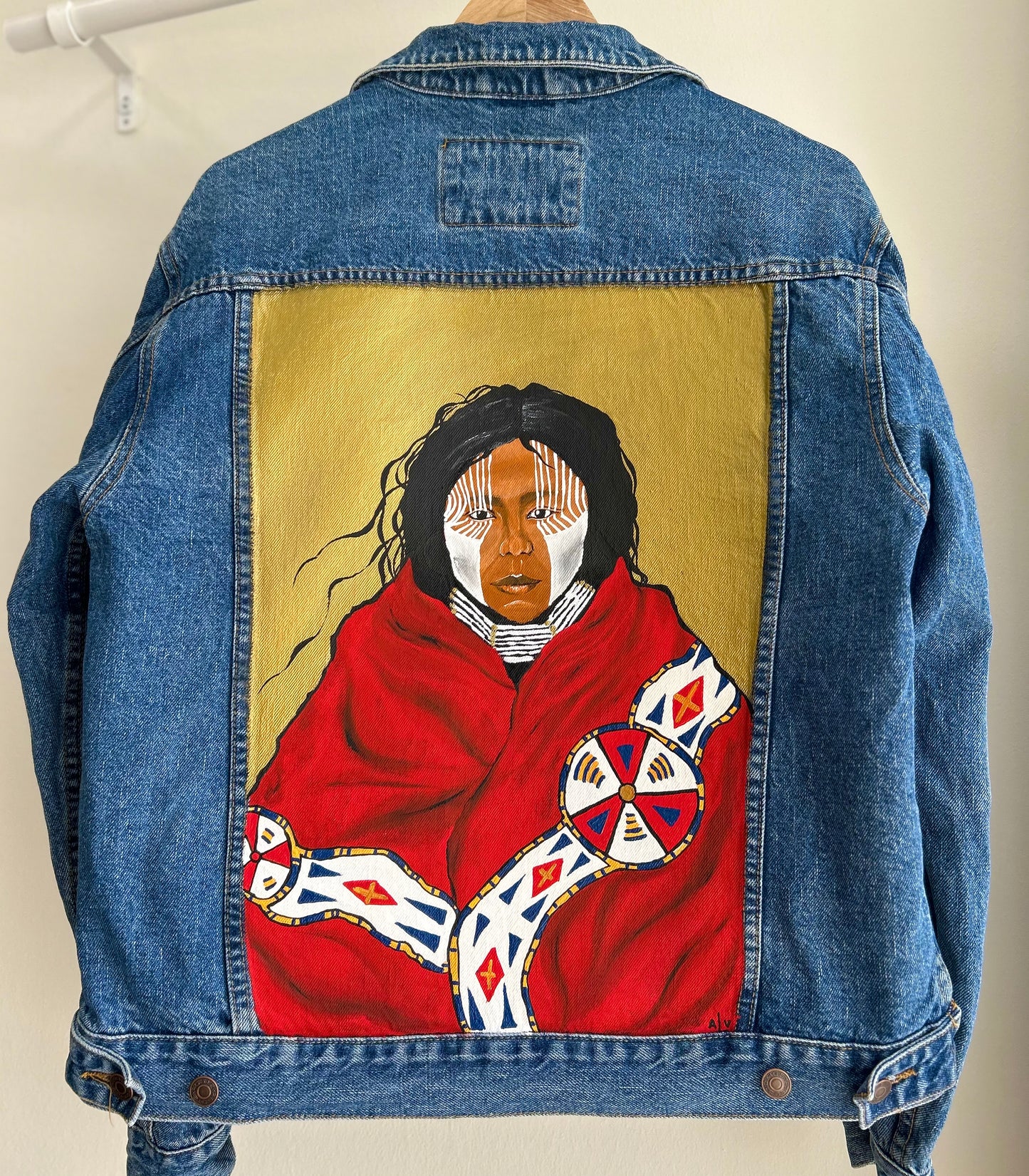 Handpainted jacket - “Native American”