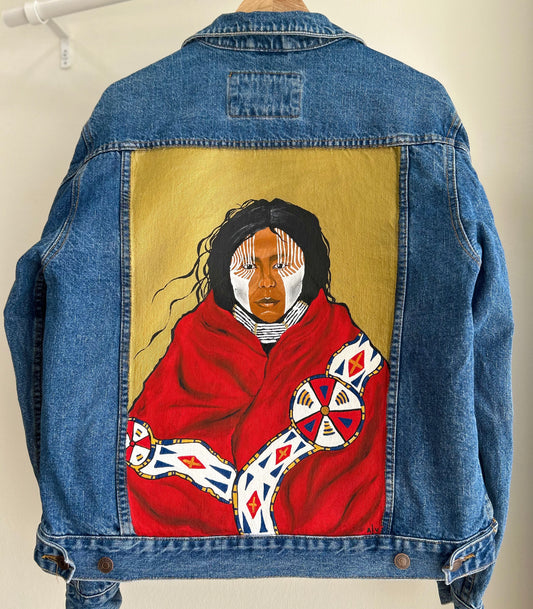 Handpainted jacket - “Native American”