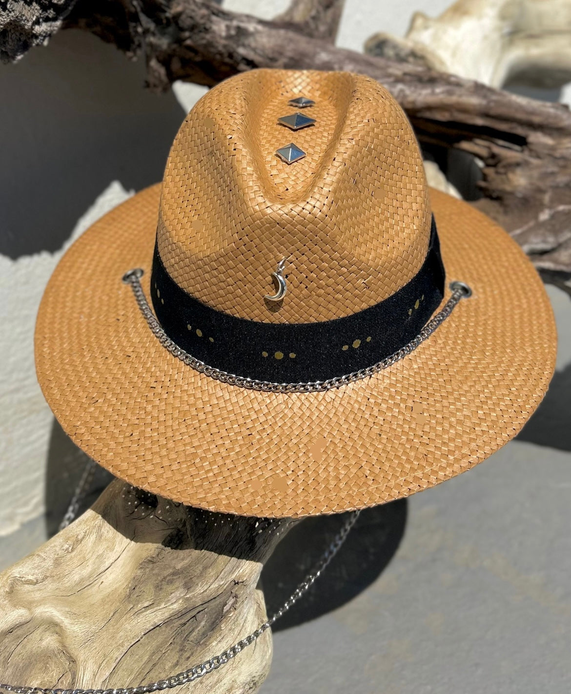 Brown handmade panama hat - “Dallas Brown”