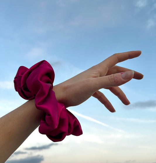 Pink scrunchie