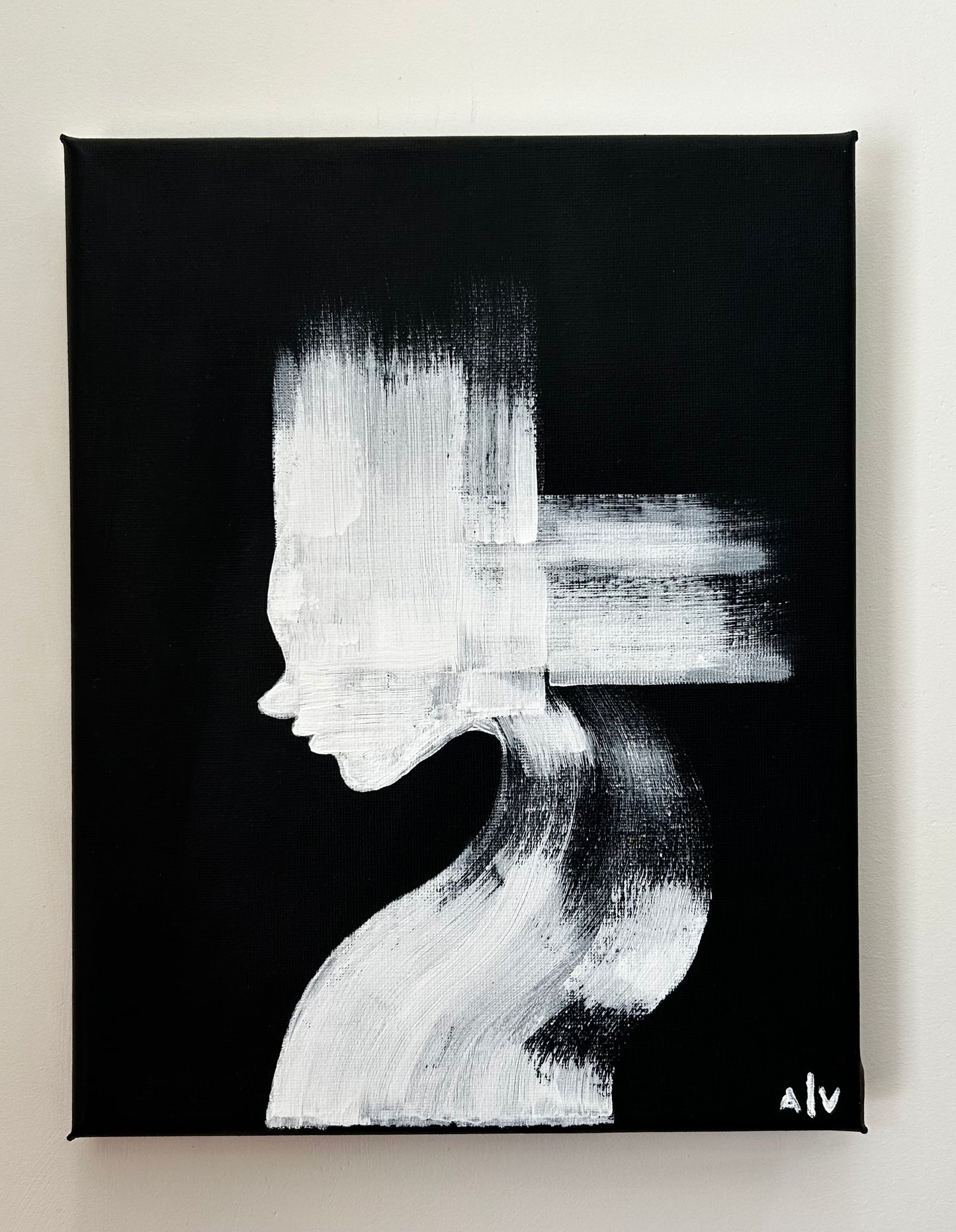 Acrylic painting - “Mystery black”