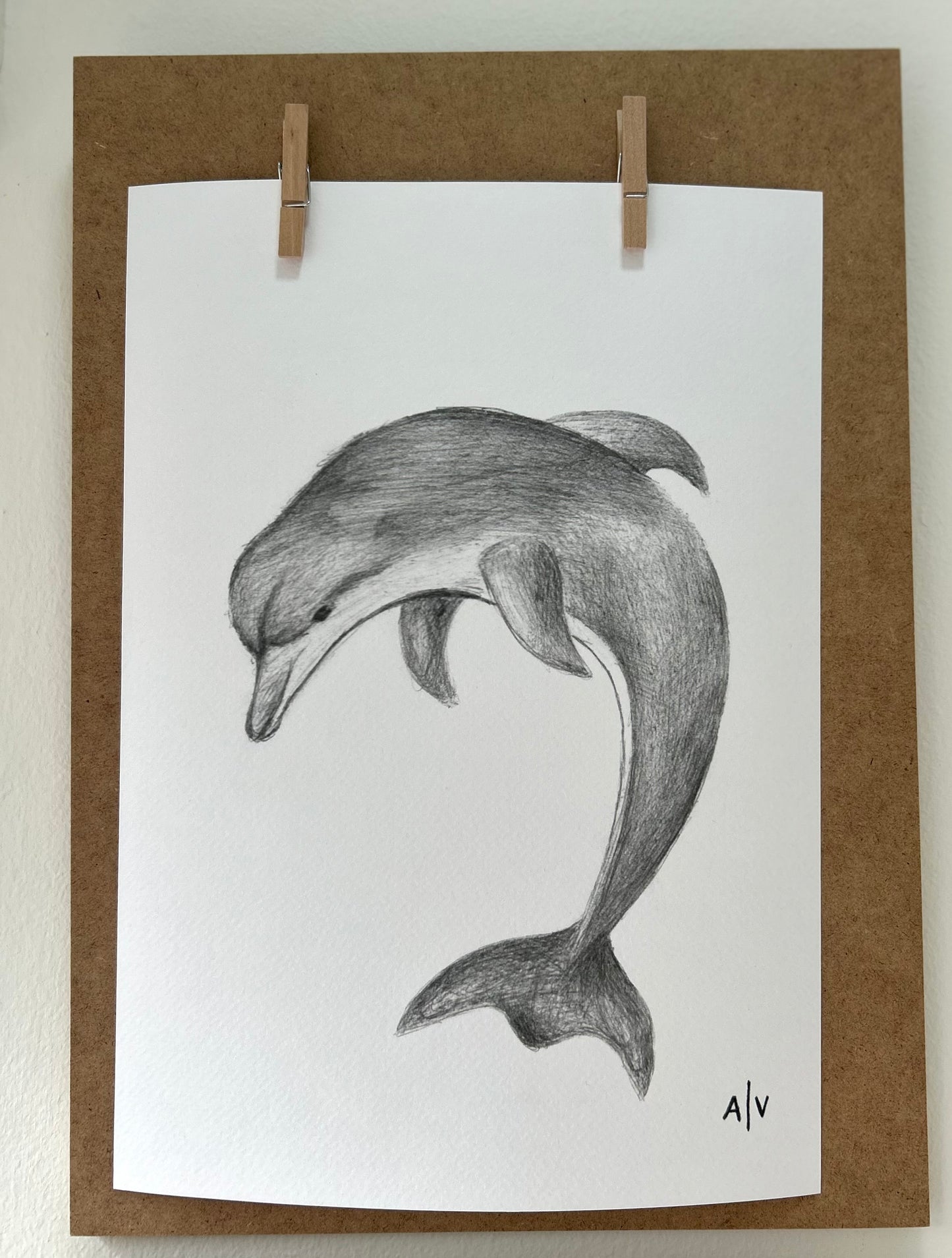 Sketch Print - dolphin