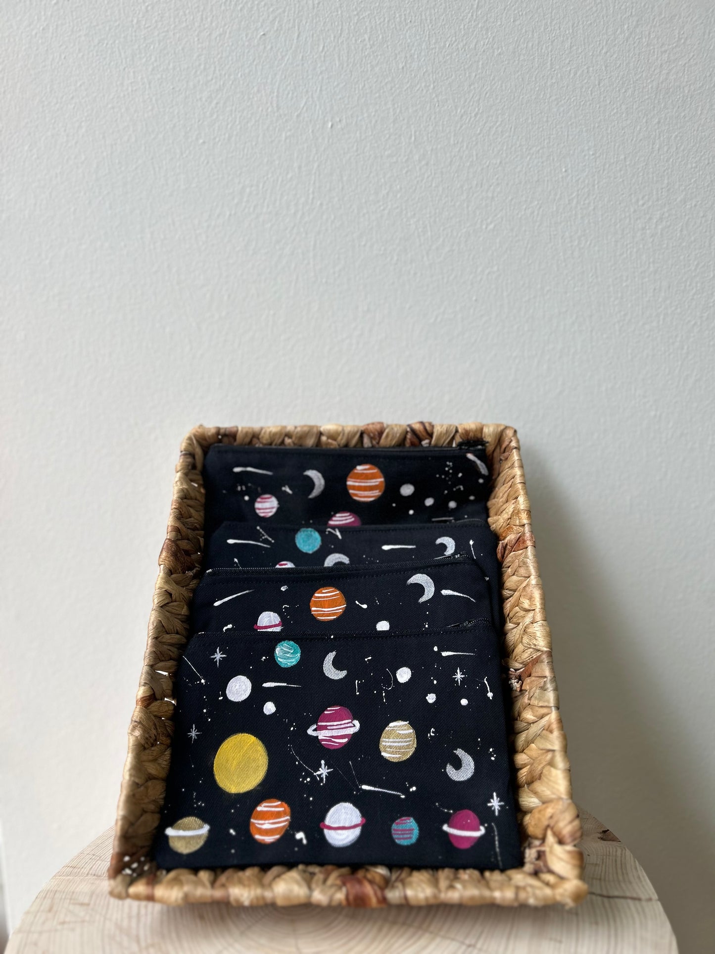 Handmade pouch - universe