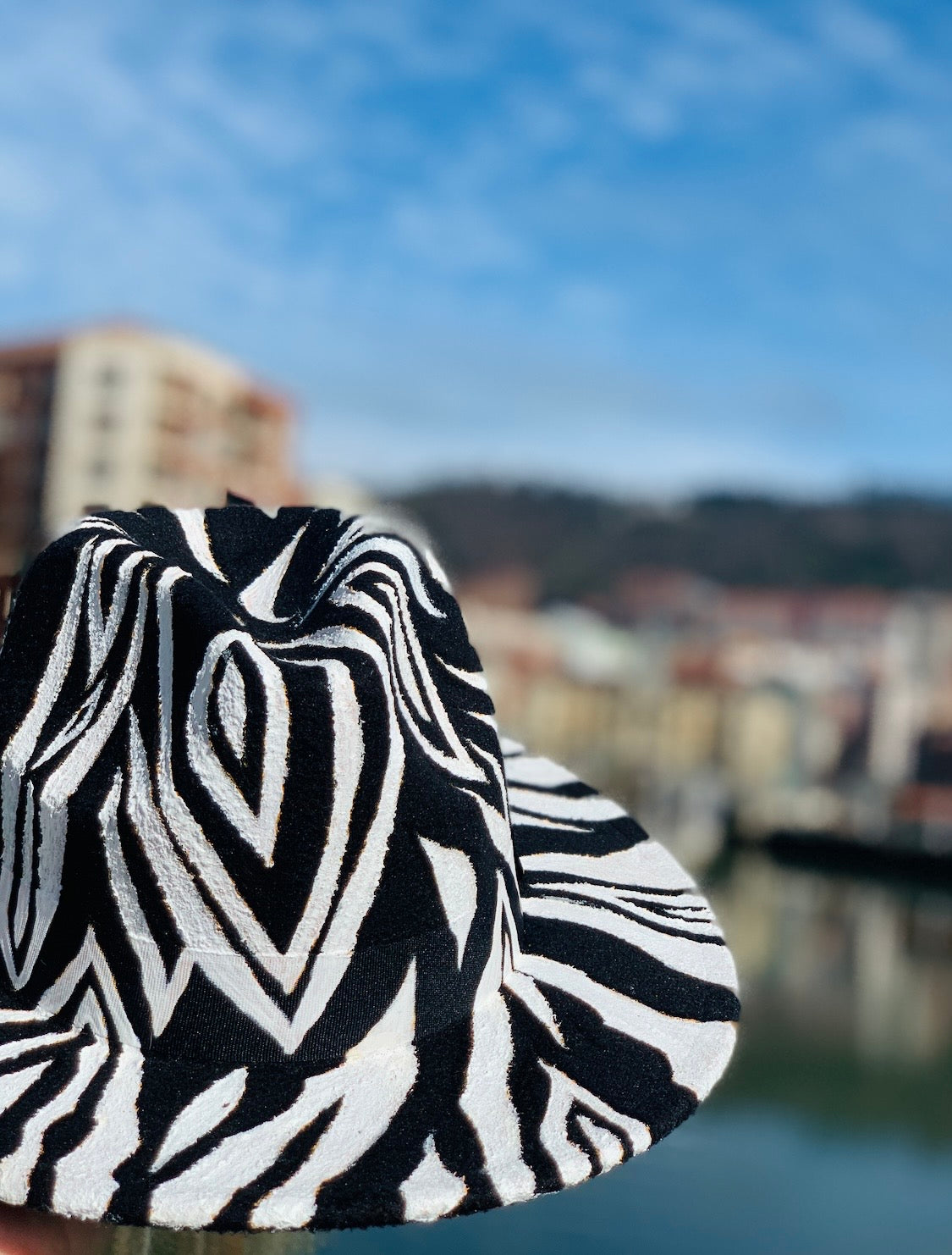 Zebra fedora hat