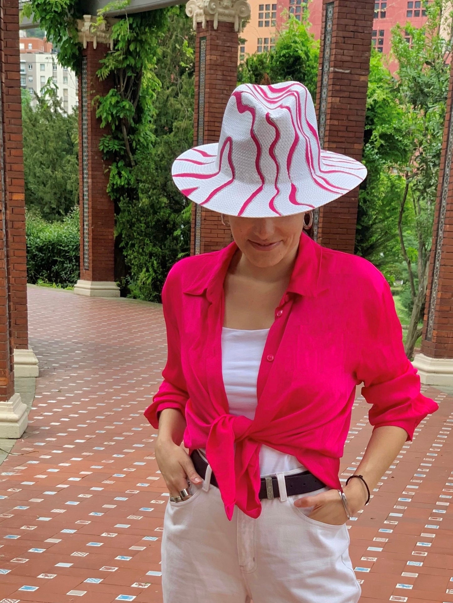 Pink Panama hat - Italy