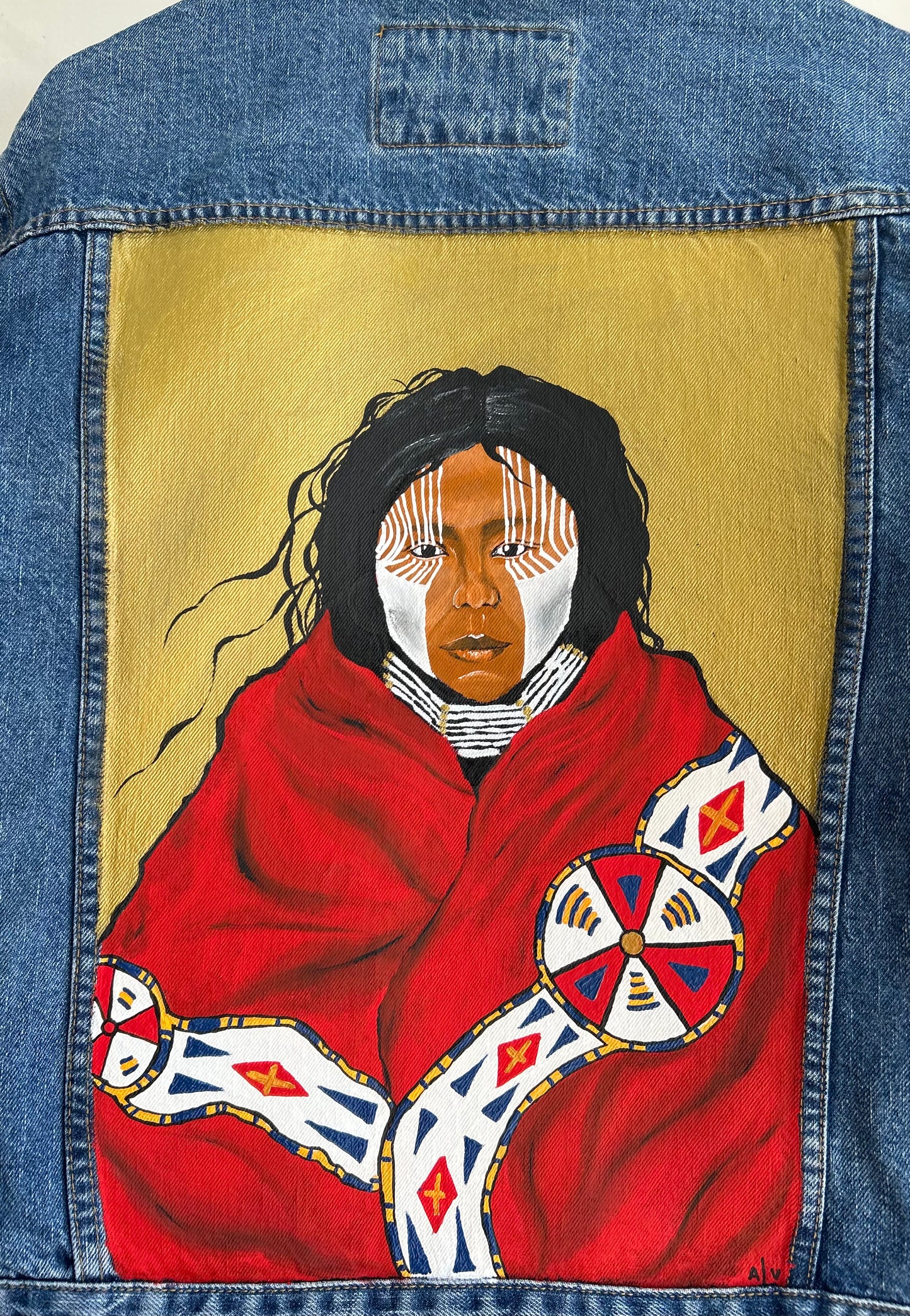 Handpainted jacket - “Native American”
