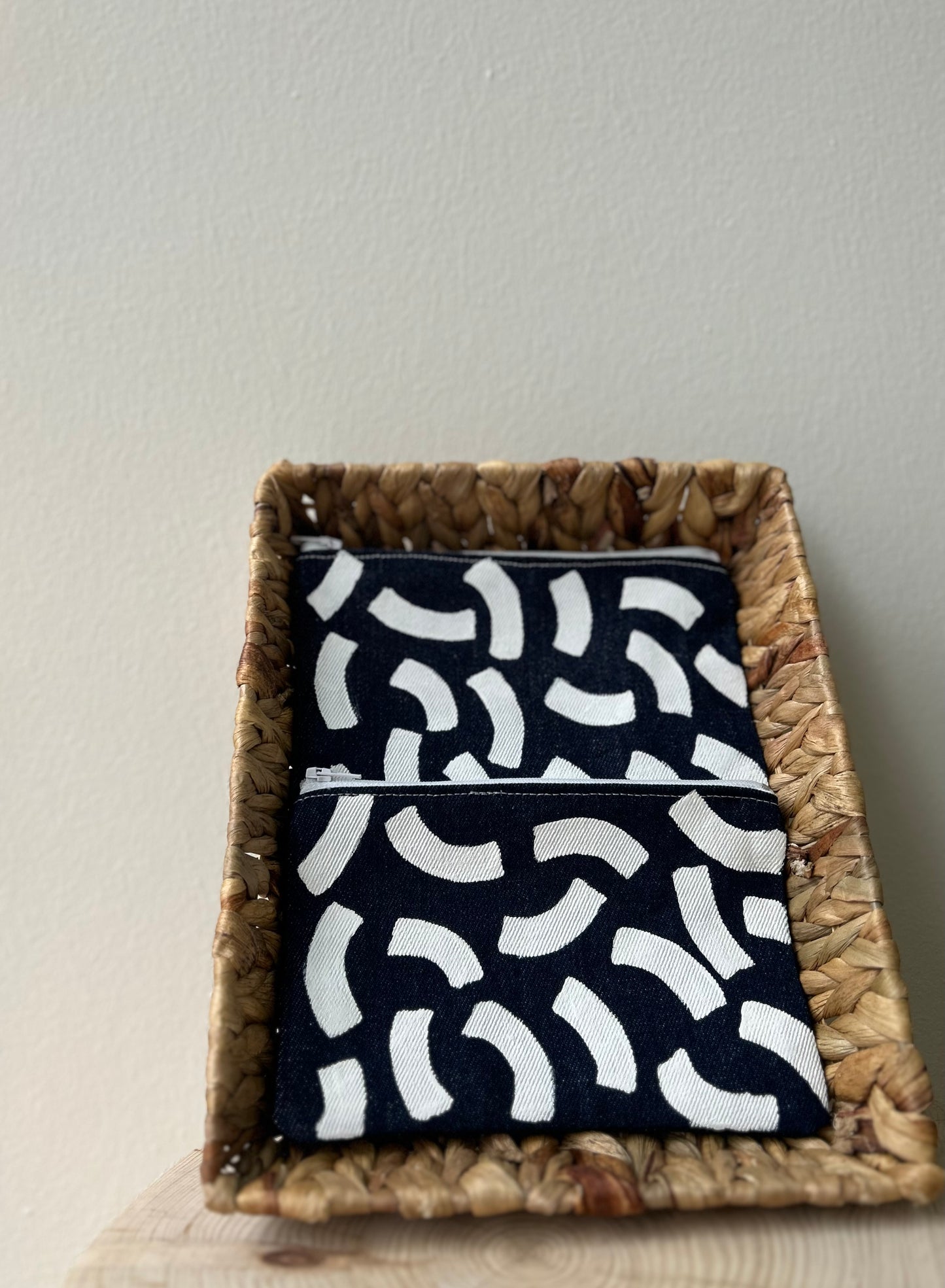 Jean handmade pouch - patterns