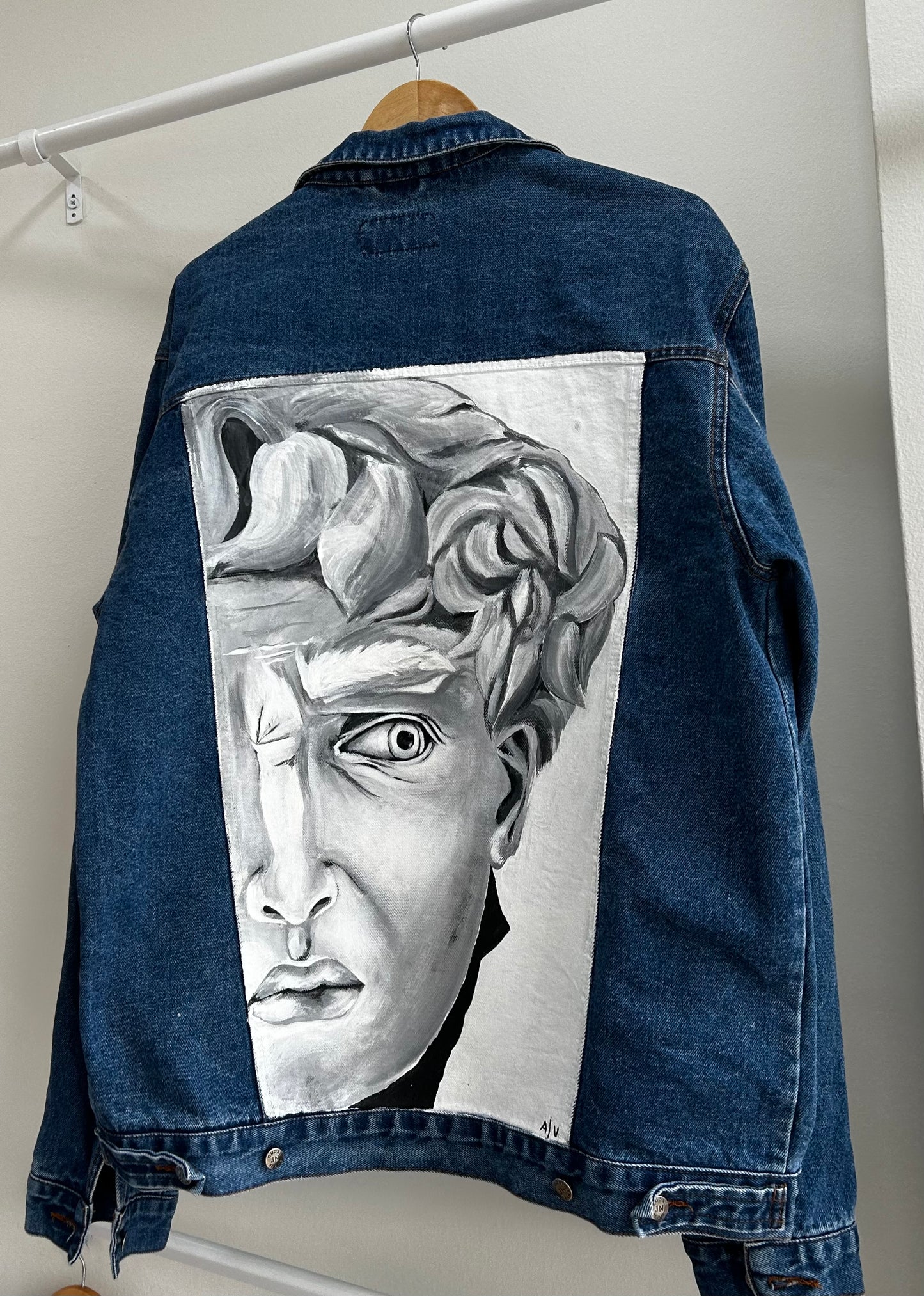 Handpainted unisex jacket - “DAVID”