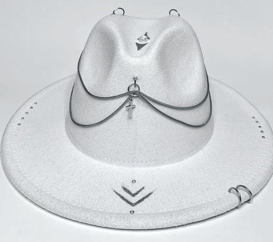 White fedora hat - Cappadocia