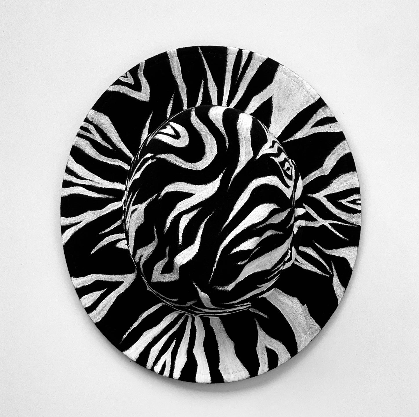 Zebra fedora hat