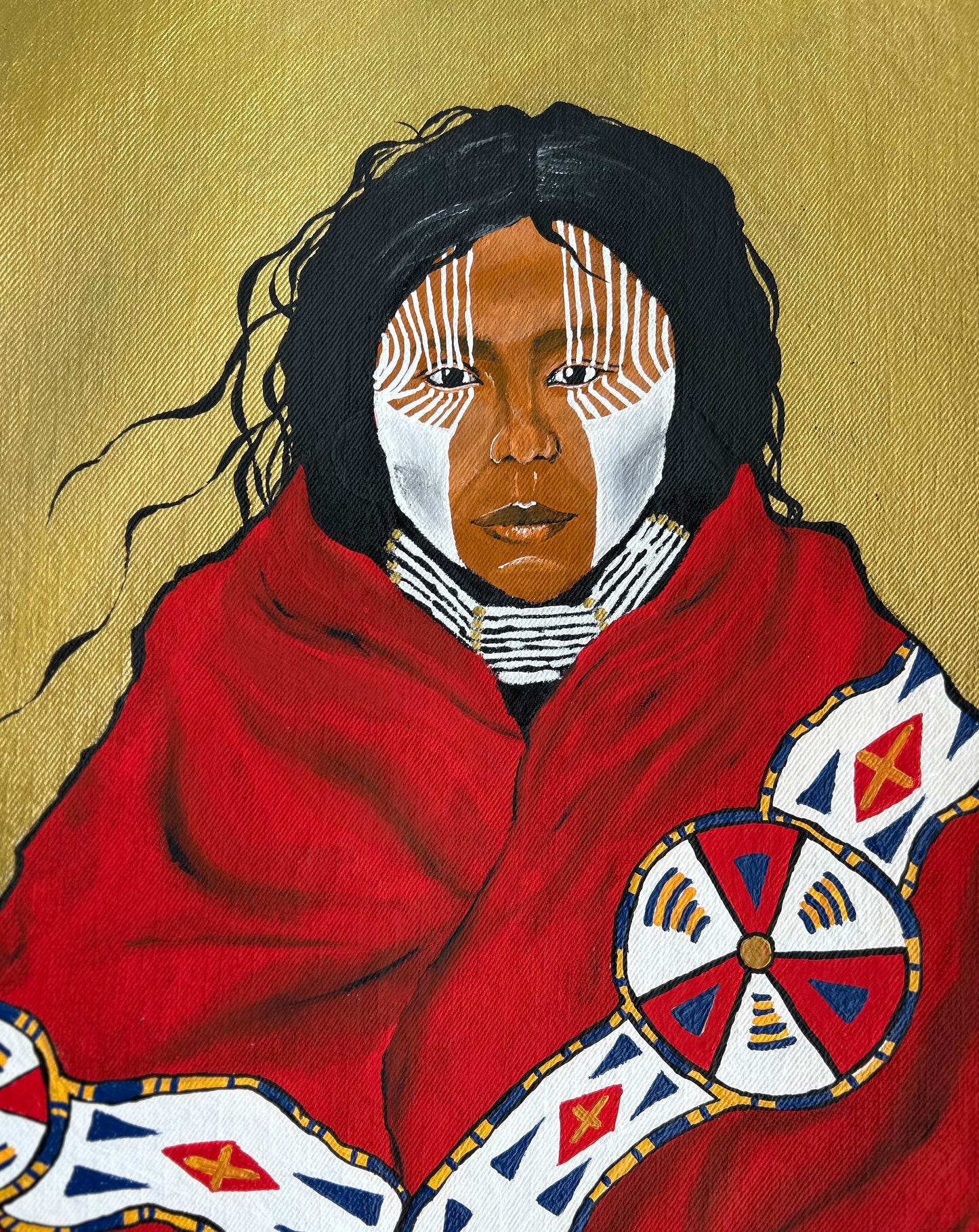 Handpainted jacket - “Native American”