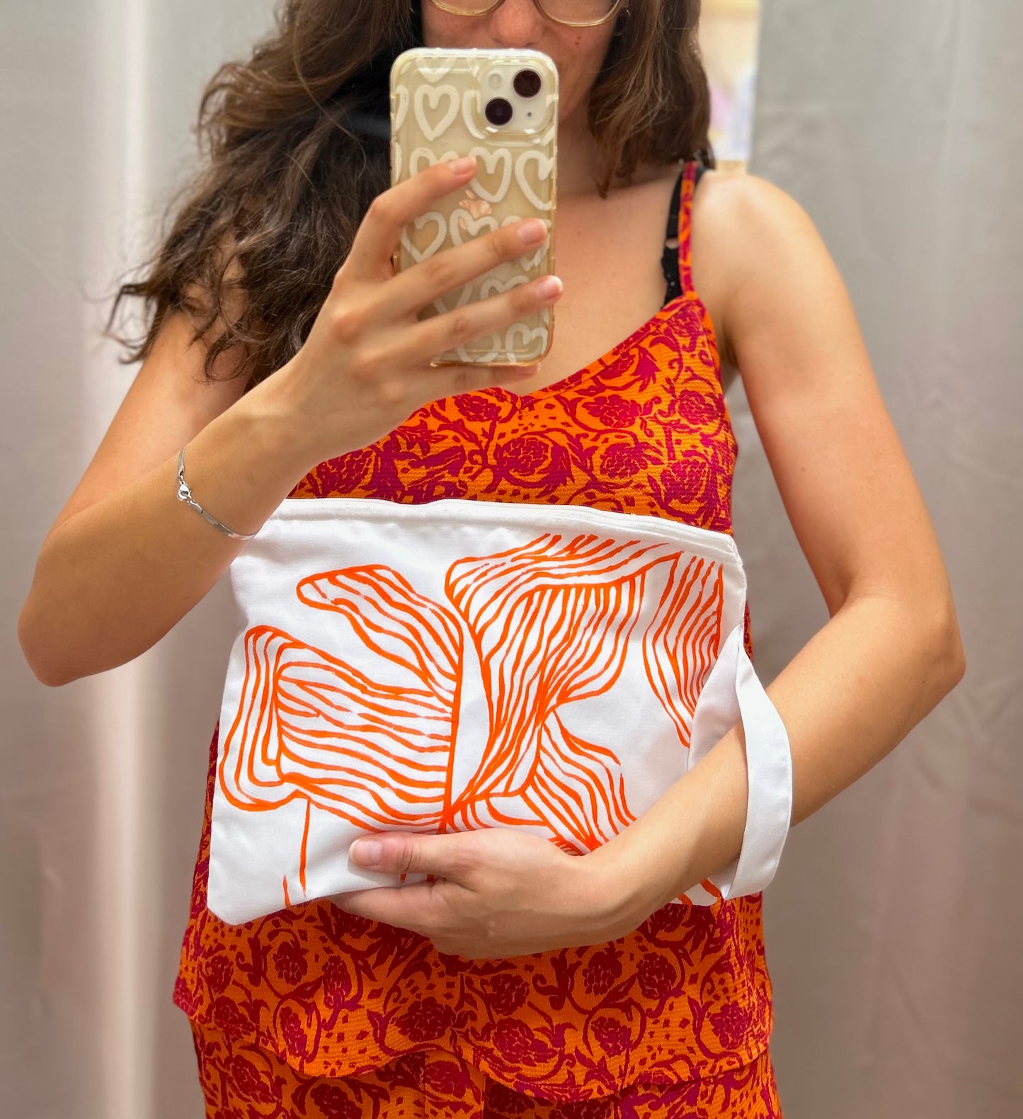Handmade clutch - Orange