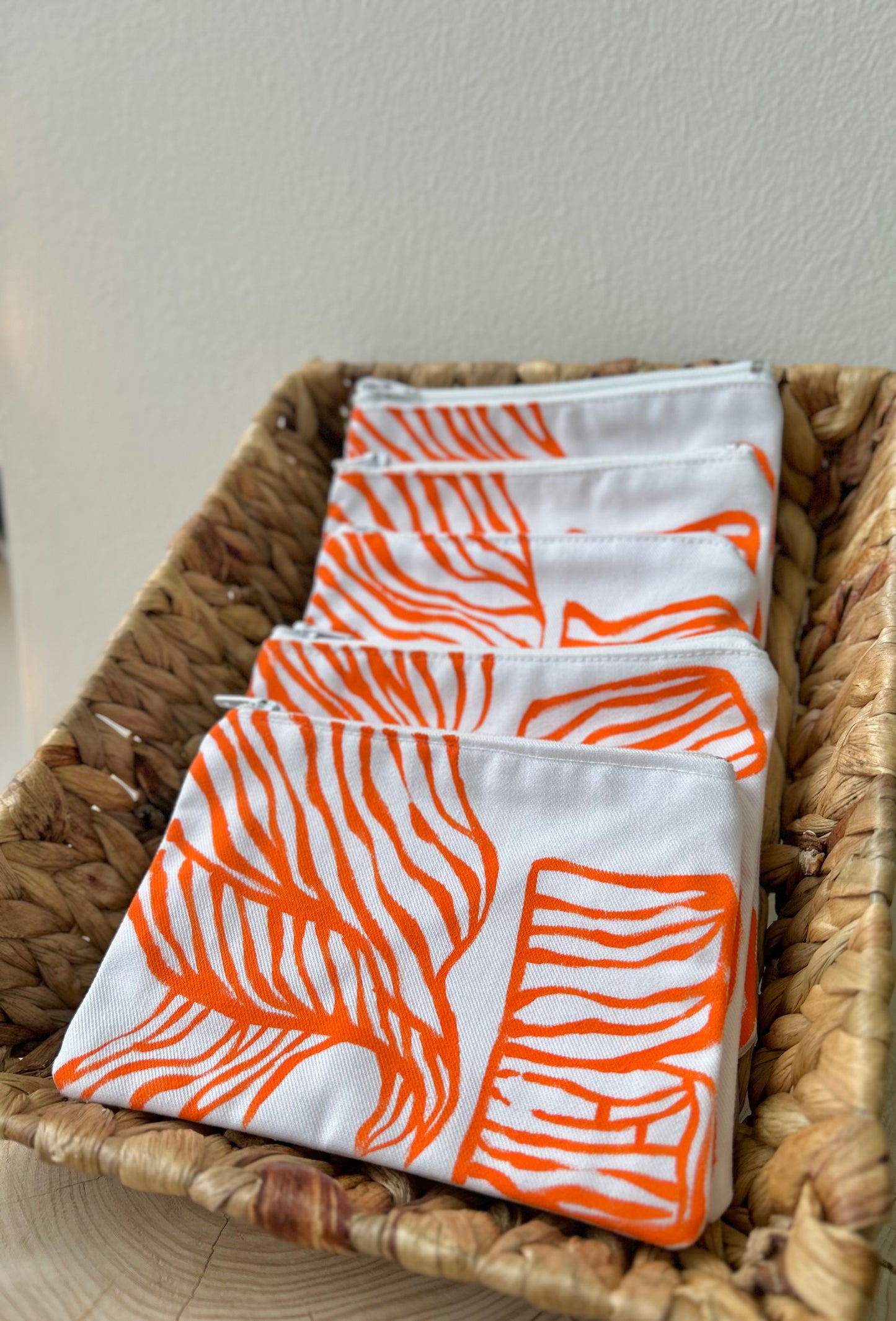 (Handmade pouch - orange