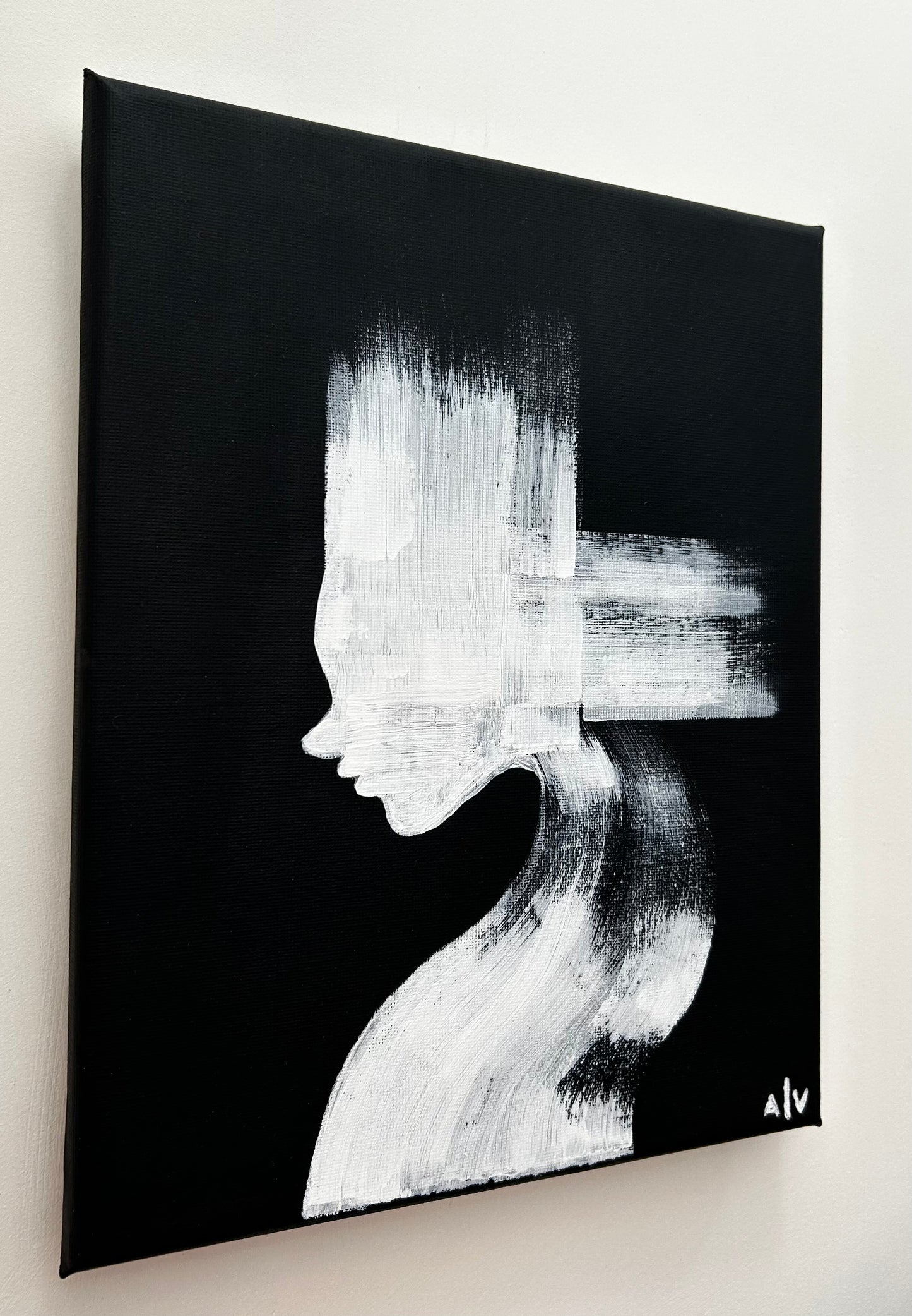 Acrylic painting - “Mystery black”