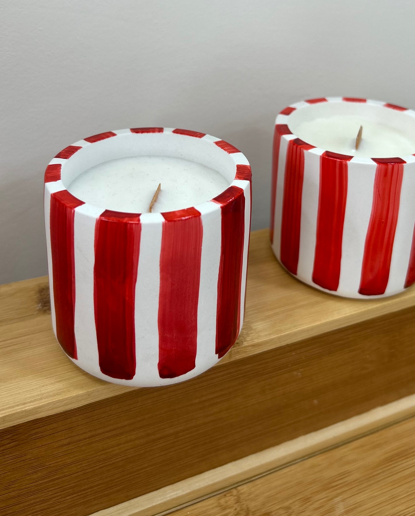Soy candle - red