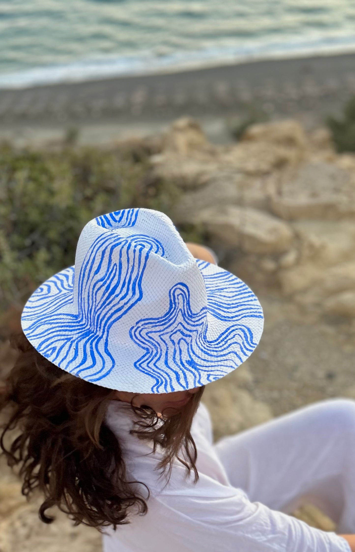 Blue Panama hat - Greece