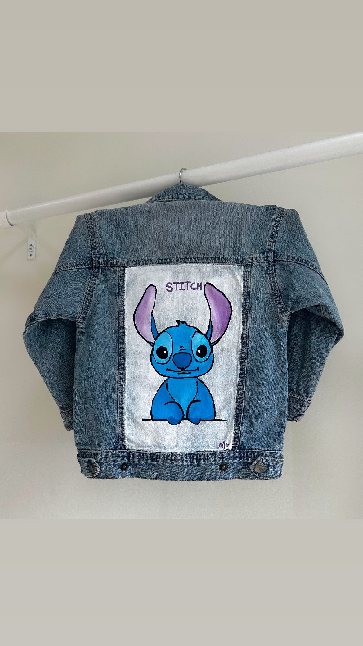 Handpainted child’s jacket - “Stitch”