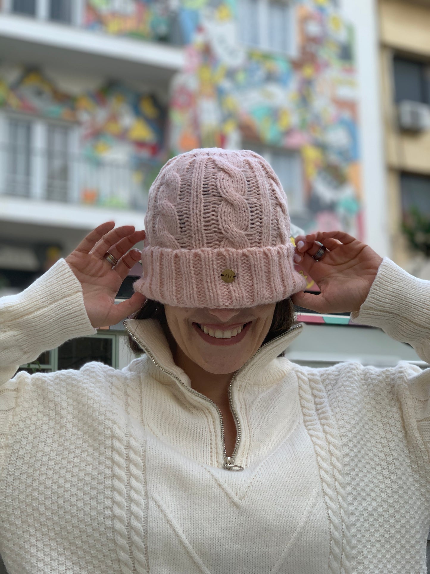 Winter knitted beanies