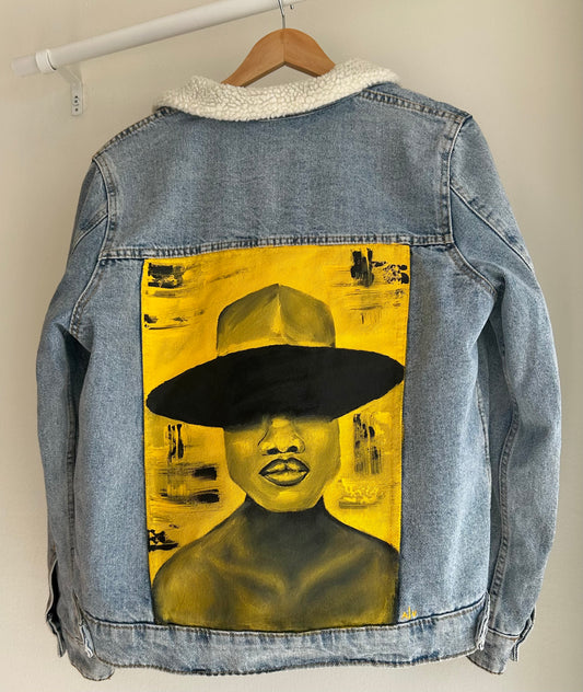 Handpainted jacket - “Afro”