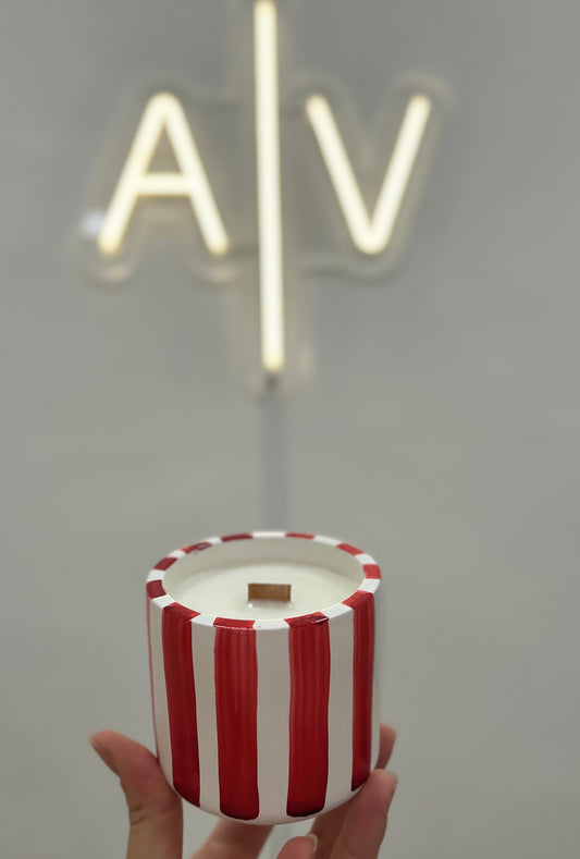 Soy candle - red