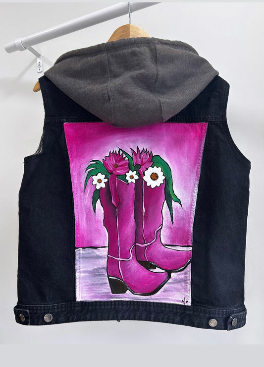 Handpainted jacket - “Boots”