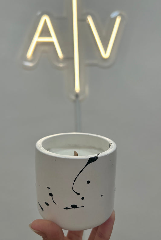Soy candle - abstract