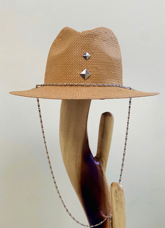 Brown handmade panama hat - “Arizona”