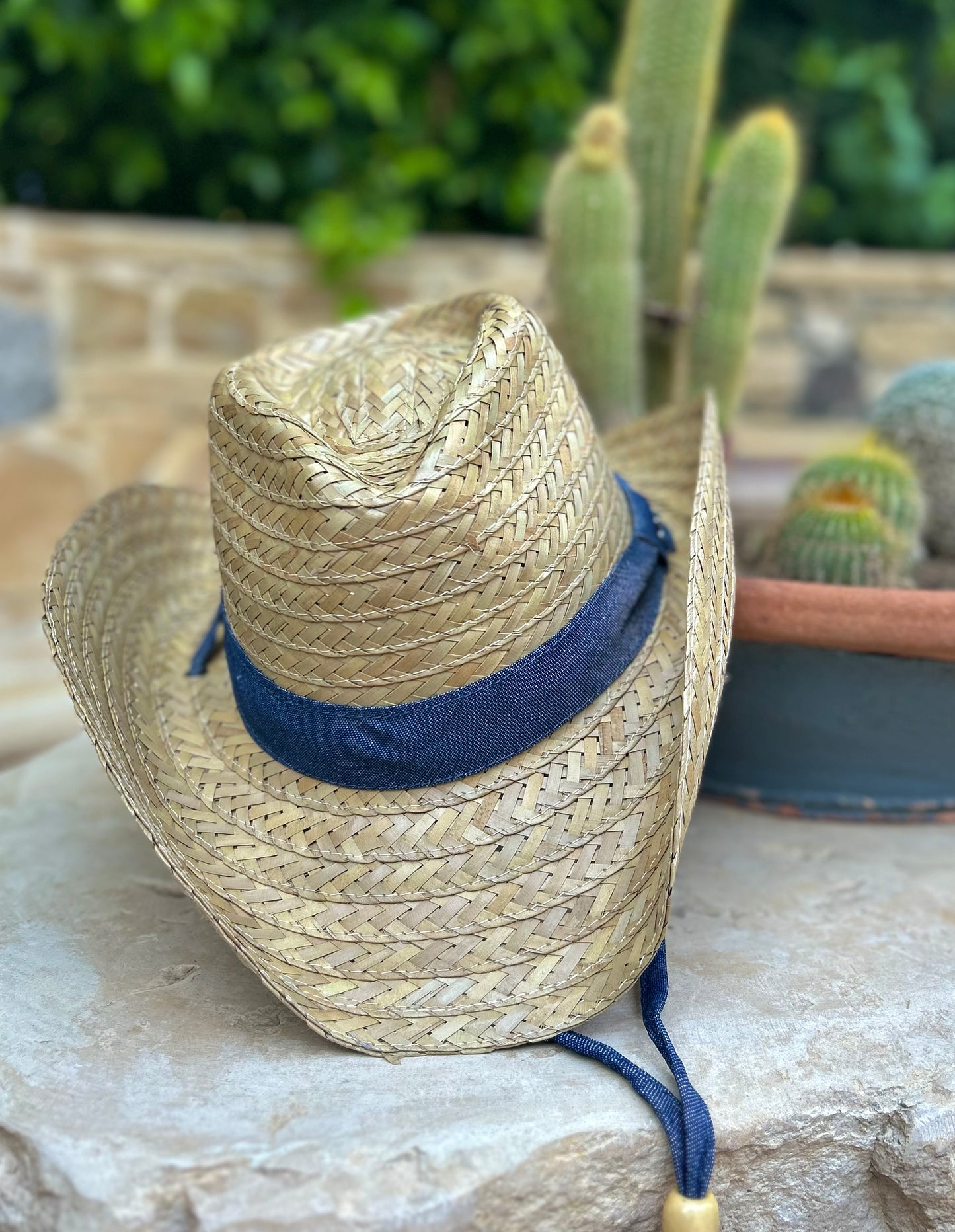 Beige unisex cowboy hat