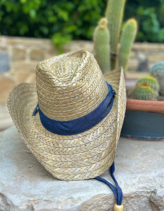 Beige unisex cowboy hat