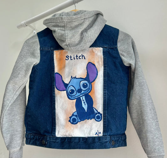 Handpainted child jacket - Stitch