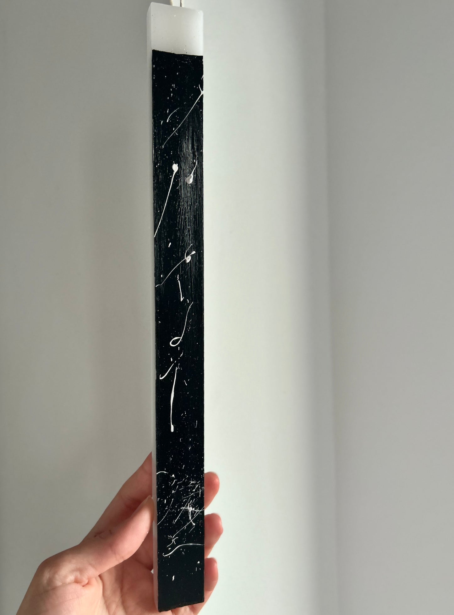 Λαμπάδα ορθογώνια “black abstract”