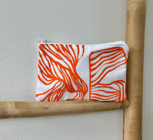 (Handmade pouch - orange
