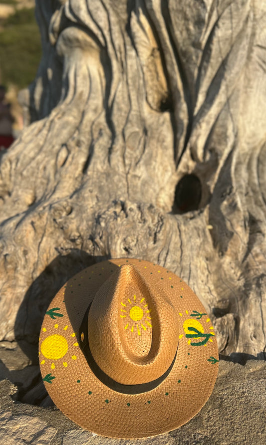 Brown Panama hat - “Sahara”