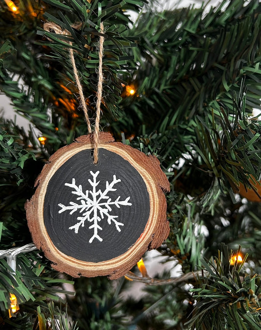 Handpainted wooden tree - ornaments!