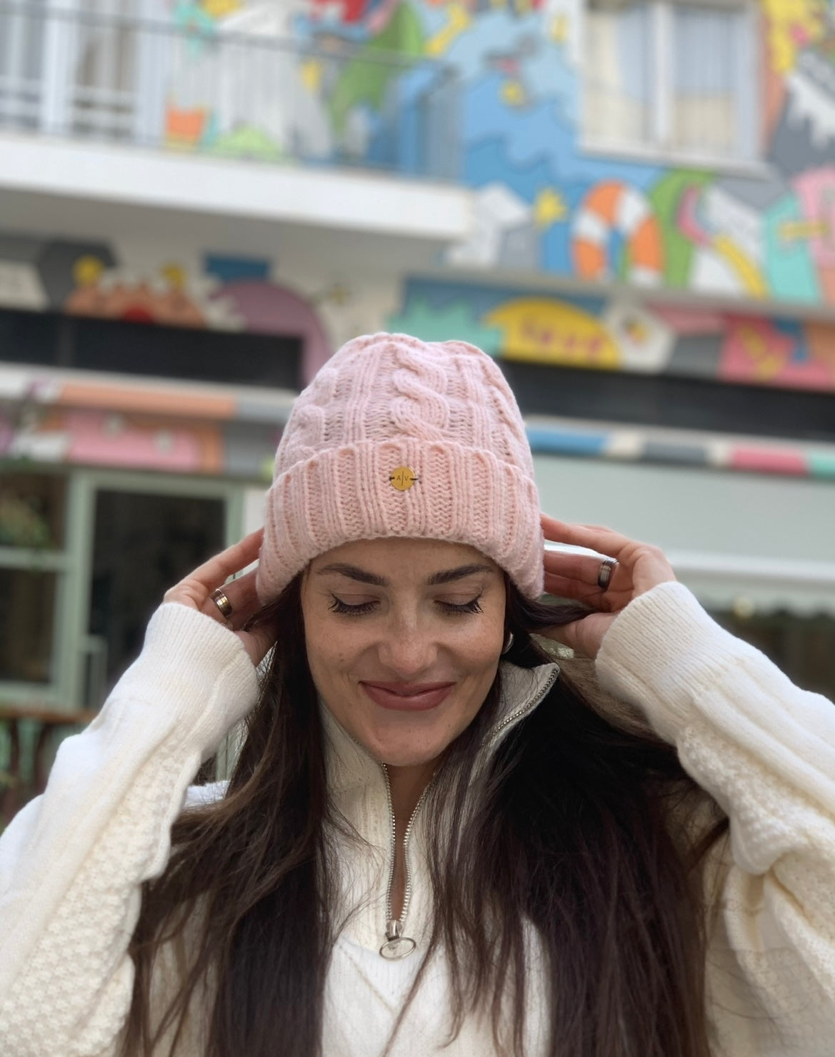 Winter knitted beanies