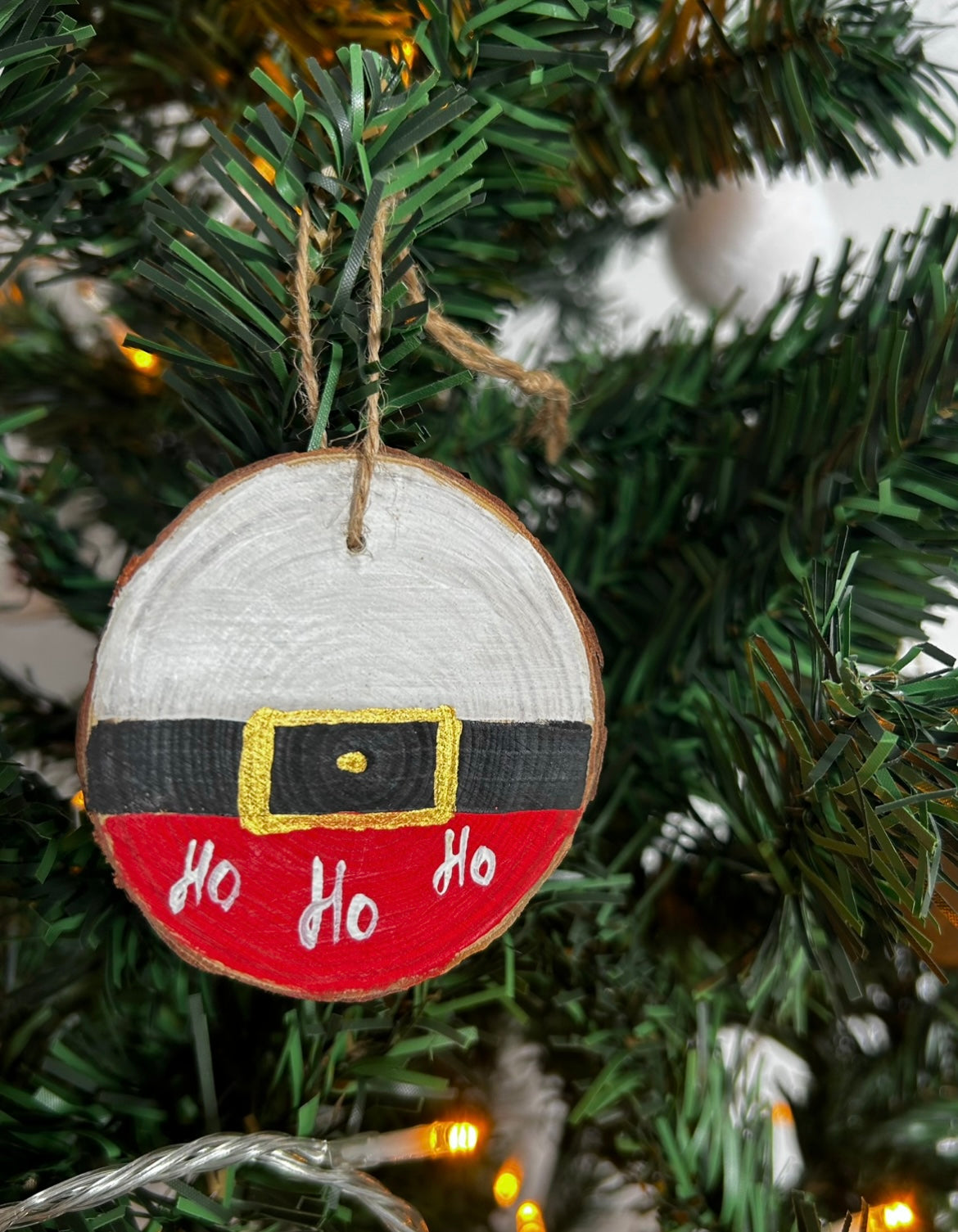 Handpainted wooden tree - ornaments!
