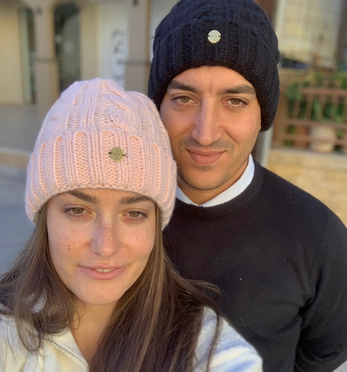 Winter knitted beanies