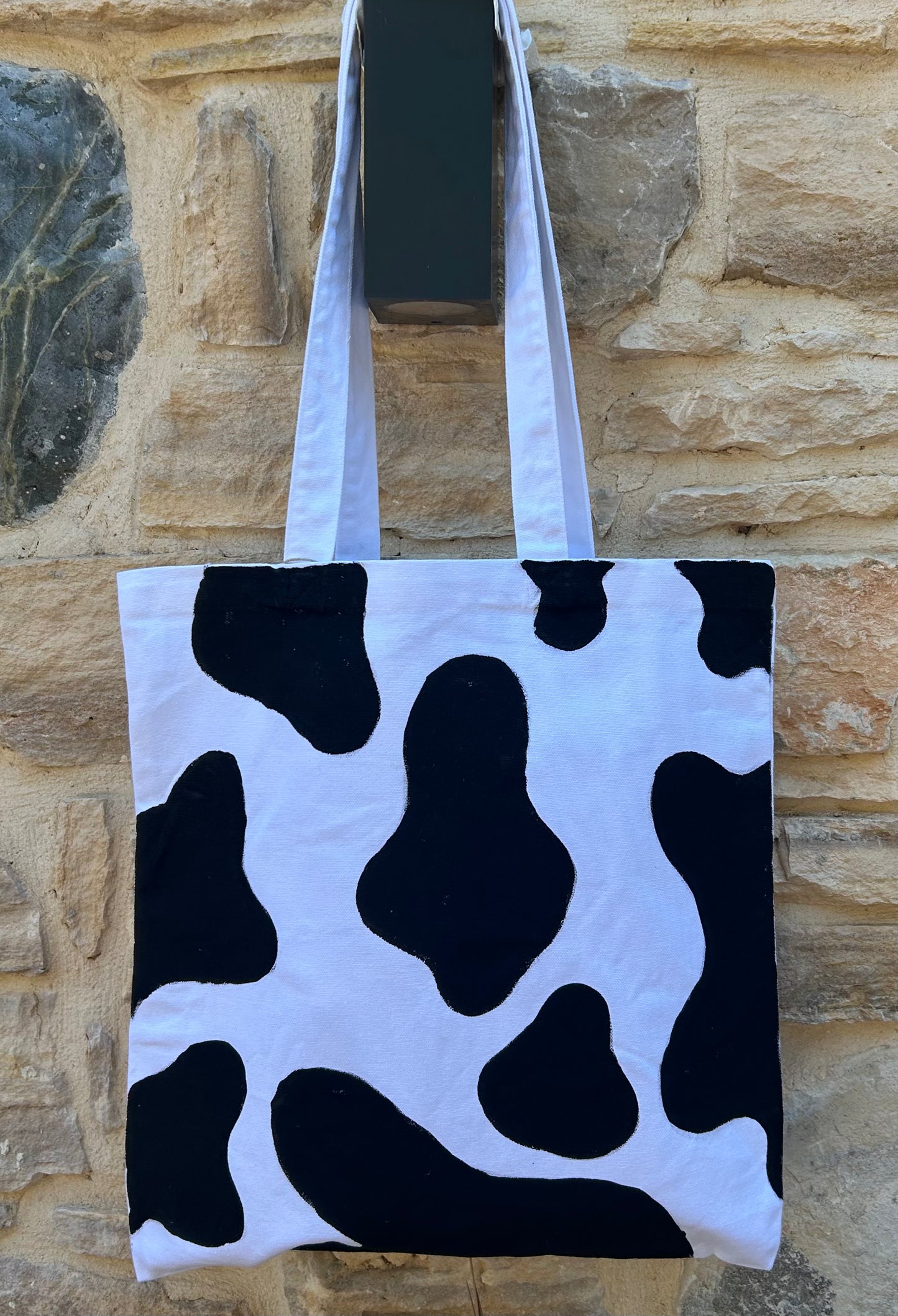 Handpainted tote bag - “cow”