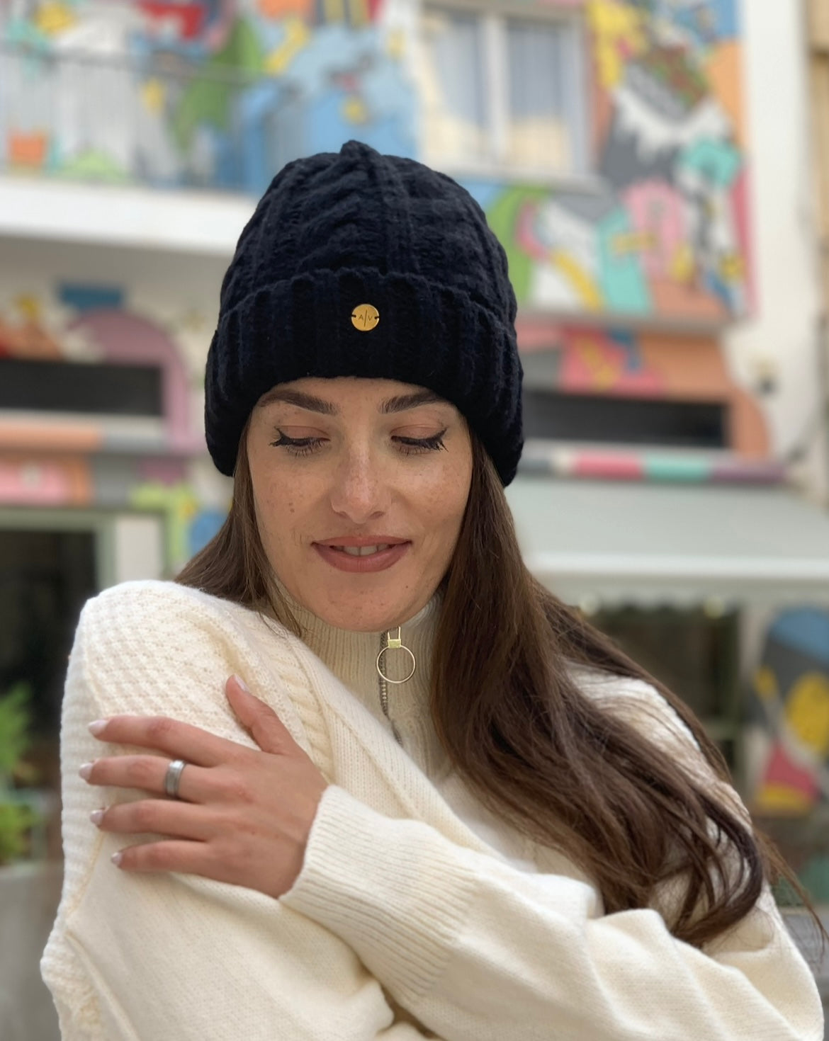 Winter knitted beanies